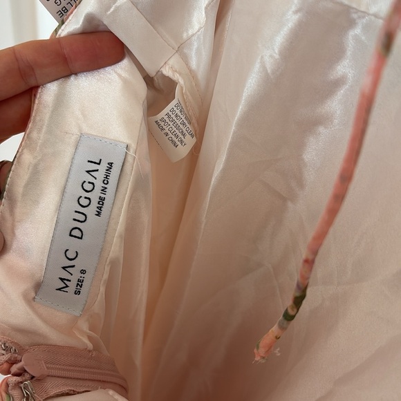 Mac Duggal Ruffle Tiered Floral Cut Out Chiffon Gown - Picture 12 of 13